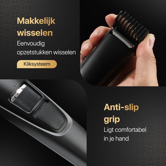 Wellshave Beard Trimmer Men Perfection - Tondeuse pour hommes - Tondeuse barbe et corps - Tondeuse cheveux hommes