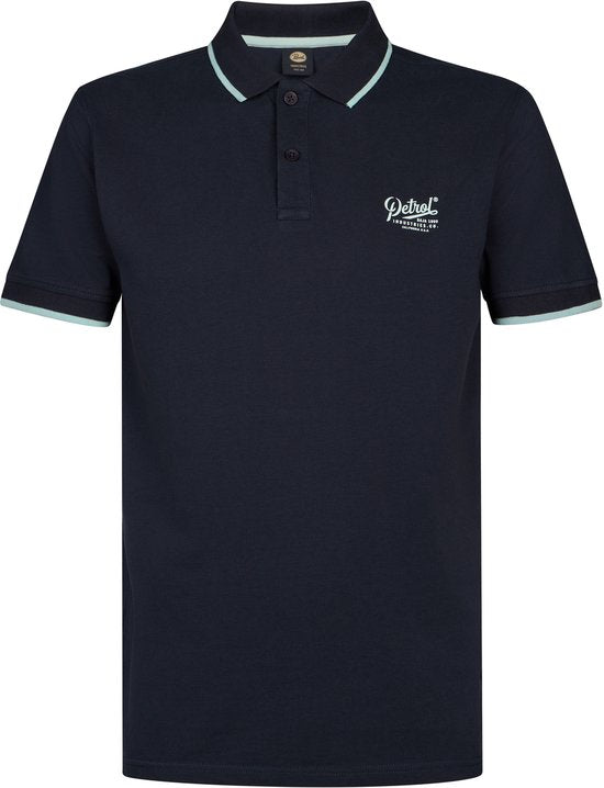 Petrol Industries - Polo à manches courtes Rallye pour homme - Bleu - Taille XL
