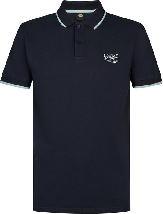 Petrol Industries - Polo à manches courtes Rallye pour homme - Bleu - Taille XL