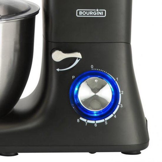 Bourgini Kitchen Chef Plus robot de cuisine - mixeur de cuisine - 5.5L - Noir