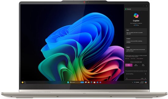 Lenovo Yoga 7 2-en-1 14AKP10 AMD Ryzen AI 5 340 Hybride (2-en-1) 35,6 cm (14") Écran tactile WUXGA 16 Go LPDDR5x-SDRAM 512 Go SSD Wi-Fi 7 (802.11be) Windows 11 Home English Copilot+ pc Gris