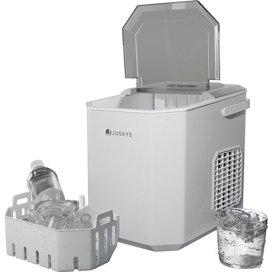 Juskys Machine à glaçons IceOracle - Blanc - Accessoires inclus