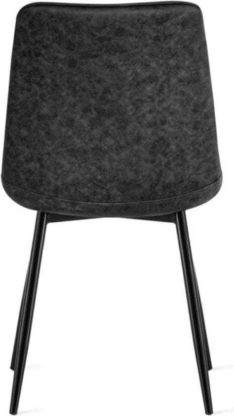 Refurna - Chaise de salle à manger Yerevan Microleather Anthracite