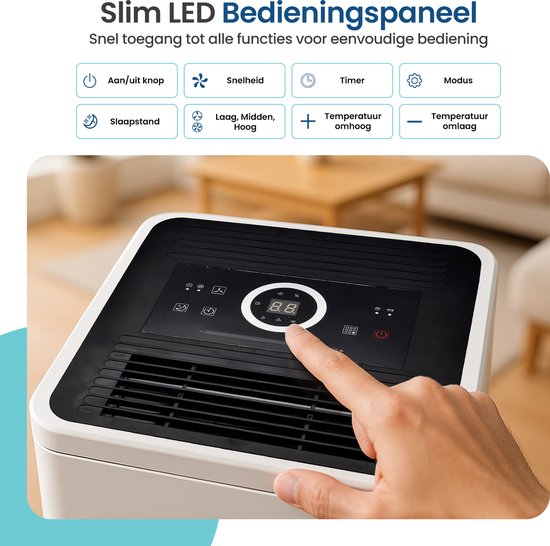 Gologi Déshumidificateur avec application - Déshumidifie jusqu'à 12L par jour - Fonction Lavage-Séchage - Pour la maison - Convient pour la cave, la chambre, la salle de bain et le salon - Déshumidificateur - Dévoreur d'humidité contre la moisissure - Bla