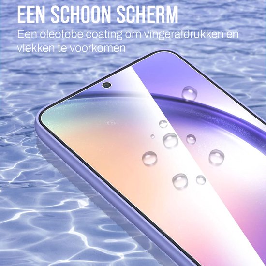 Protection d'écran Podec pour Samsung Galaxy A54 - Verre de protection trempé - Transparent et résistant aux rayures - Protection d'écran en verre trempé - 3 pièces