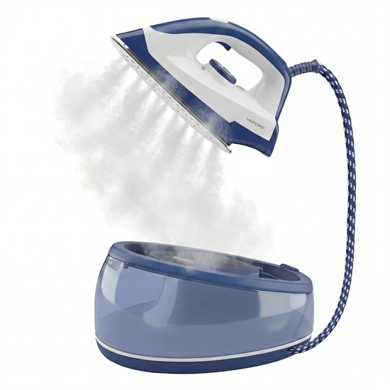 Vapore Fer à vapeur avec générateur de vapeur - 8 Sec Warm-up - 2400W - 5 Bar - 2.3L Tank - 57 Min Steam - Iron with Station - Ceramic Sole Plate