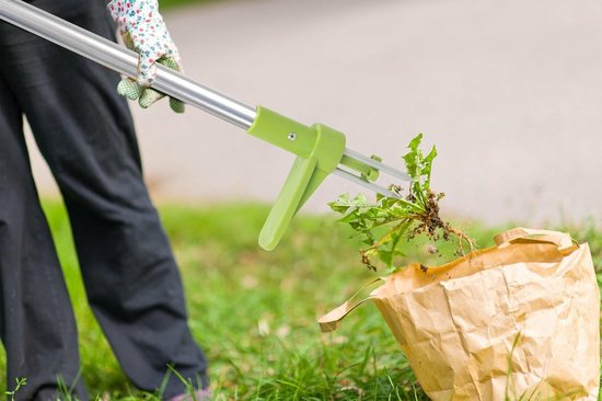 Kinzo Weed Picker - Outils de jardinage à long manche - Désherbeur à trois dents - Design ergonomique - 100 cm