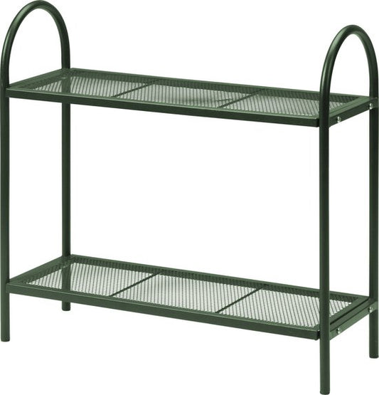 Pro Garden Porte-plantes/table à plantes - vert - métal - pliable - 60 x 22 x 58 cm