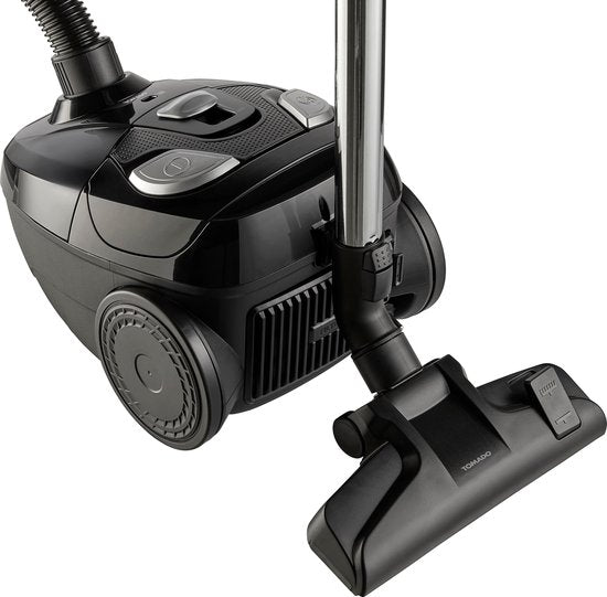 Tomado TVC2002B - Aspirateur avec sac - 2 litres - Filtre HEPA 12 - Léger - Noir