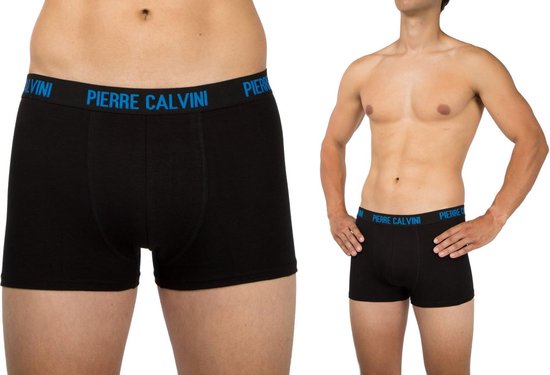 Pierre Calvini - Caleçons Hommes - Sous-vêtements Hommes - 12 Pièces - Taille L - Couleurs classiques - Caleçons Short Pipe