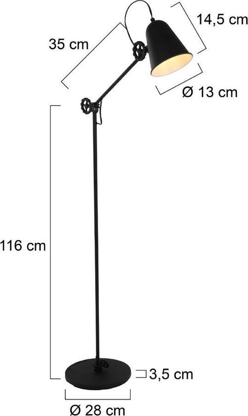 Lampadaire Anne Lighting Dolphin - Noir