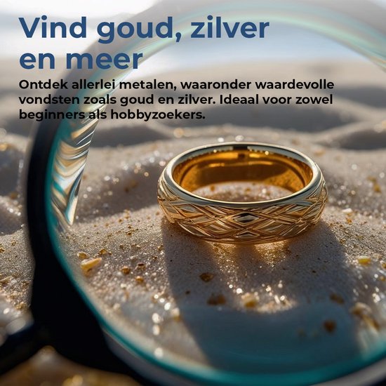 Détecteur de métaux Denver pour enfants et adultes - détection de métaux et d'or - étanche - MET117