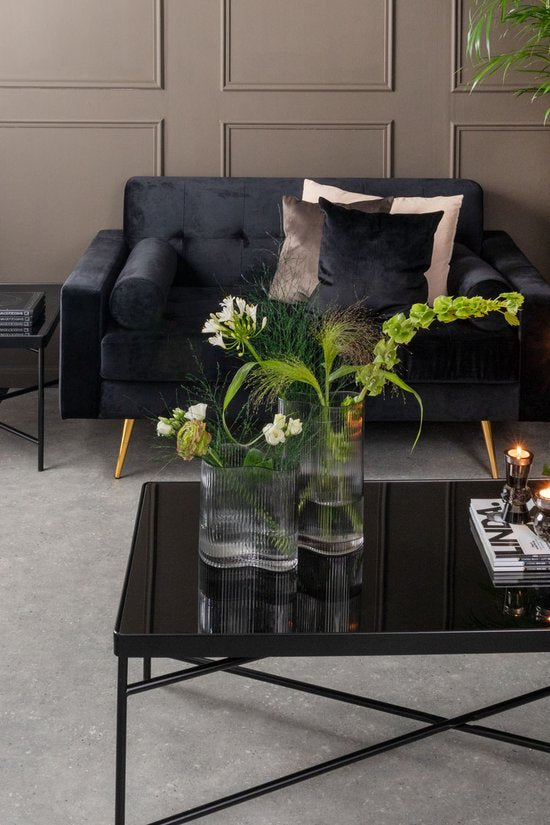 Table basse Smooth - Large - Carré Noir mat - 80x80x40cm