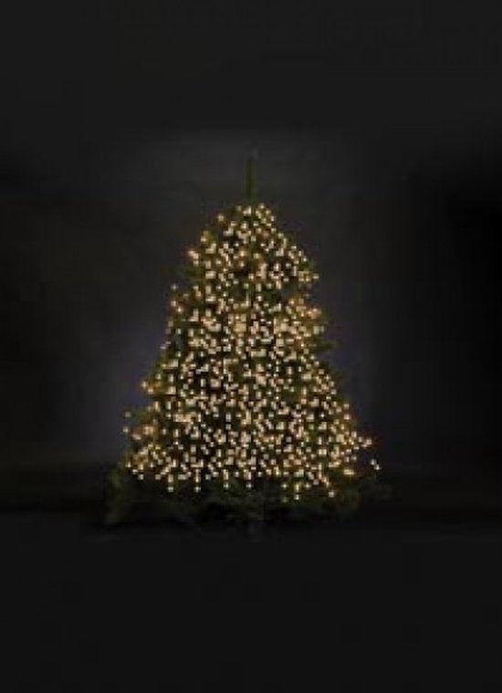 Merga LED, guirlande lumineuse, 12 m, 1020 LED, blanc chaud, câble noir, pour l'intérieur et l'extérieur, 24 V