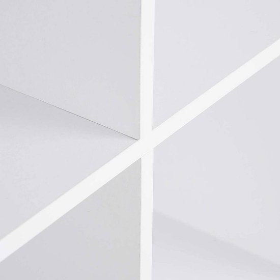 Woltu bibliothèque huit compartiments - 60 x 121 x 29,5 cm - MDF blanc - modulaire - moderne