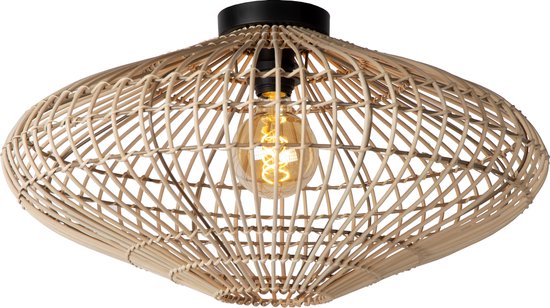 Lucide MAGALI - Plafonnier - Ø 56 cm - 1xE27 - Naturel