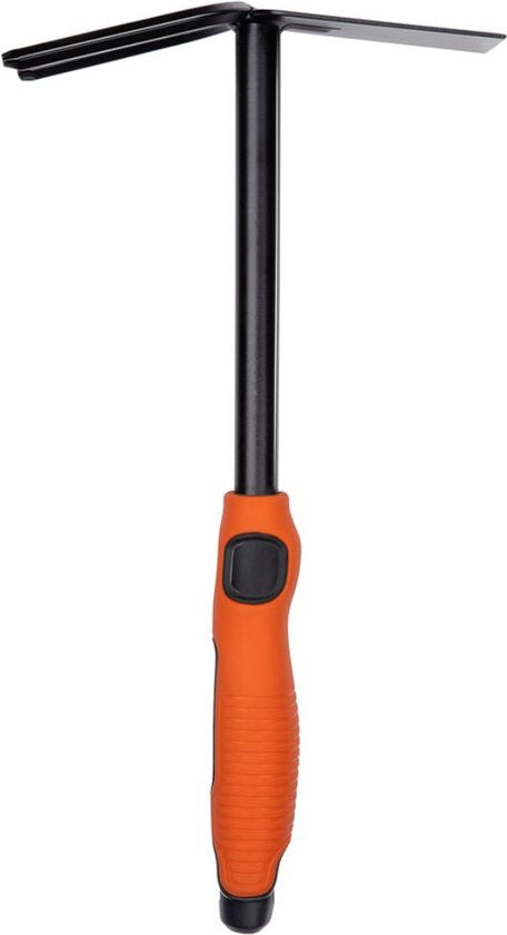 BLACK+DECKER Double Hoe - 3 Pins et Hoe - 30 CM - Poignée ergonomique - Noir/Orange