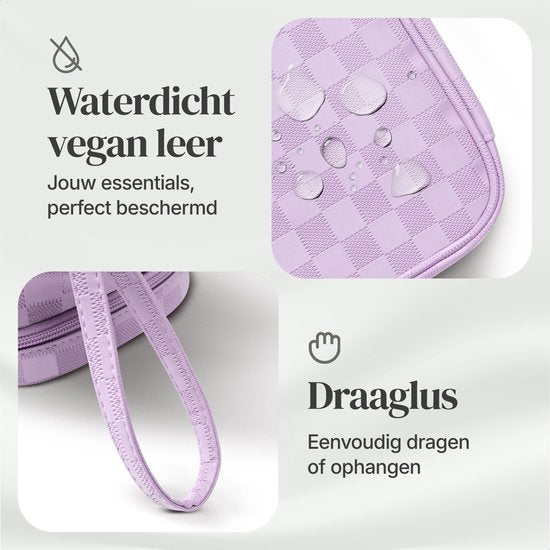 Skycases Travel Essentials - Trousse de toilette et de maquillage - Imperméable et compacte - Convient pour le voyage et l'usage quotidien - Unisexe - Violet