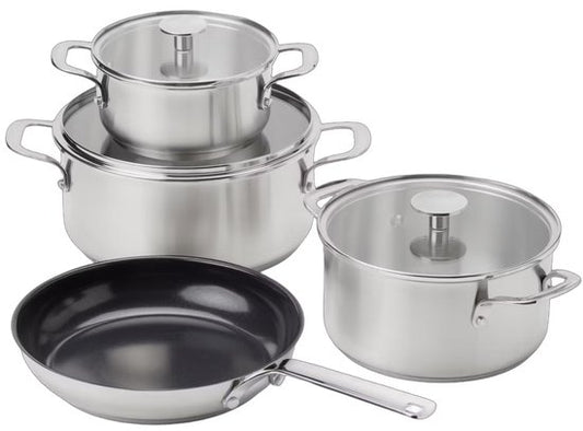 KitchenAid Stainless Steel Pan Set 7-piece | stainless steel / INOX - PFAS-free