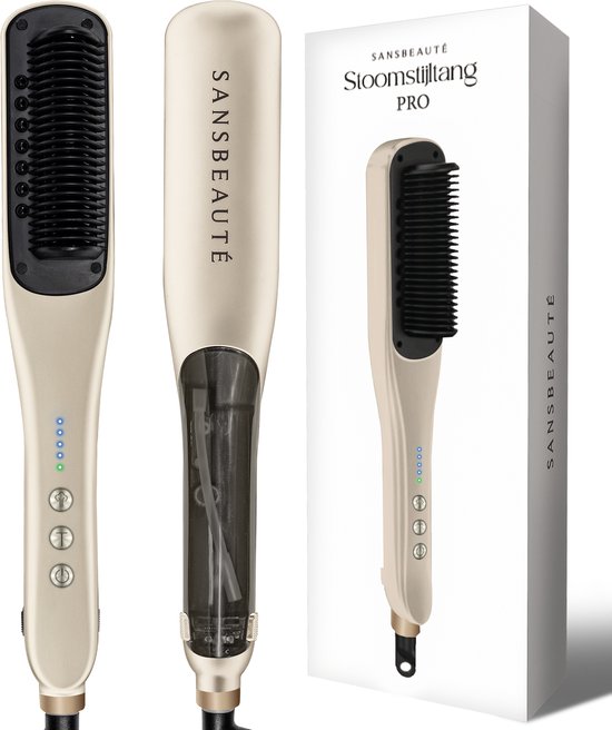 Sansbeauté® Steam Straightener PRO - Lisseur à vapeur - Professional Straightener 5.0 - Lisseurs à vapeur - Cremé