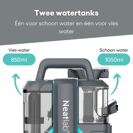 Neatlab Nettoyeur de tapis - Nettoyeur de taches - Machine à nettoyer les canapés - Nettoyeur de sièges - Nettoyeur de meubles - Nettoyeur de textiles - 11 000kPa