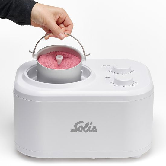 Solis Gelatissima Ice Cream Maker - Facile à utiliser - Fonction de refroidissement - Avec seau à glace amovible - Ice Cream Maker - 1 Liter