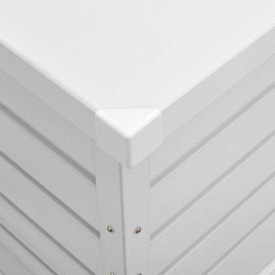 Boîte de rangement en métal / Boîte à coussins Limani - 380 litres - Blanc