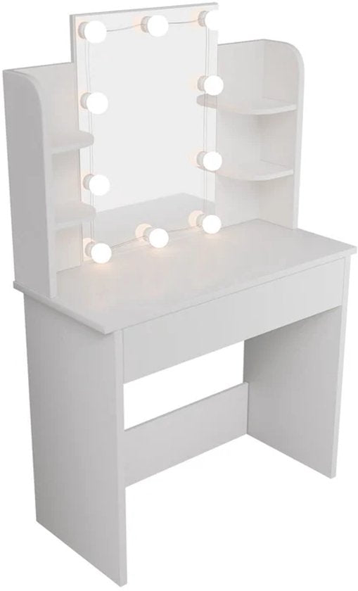 Coiffeuse Zoey - Incl. LED - Blanc