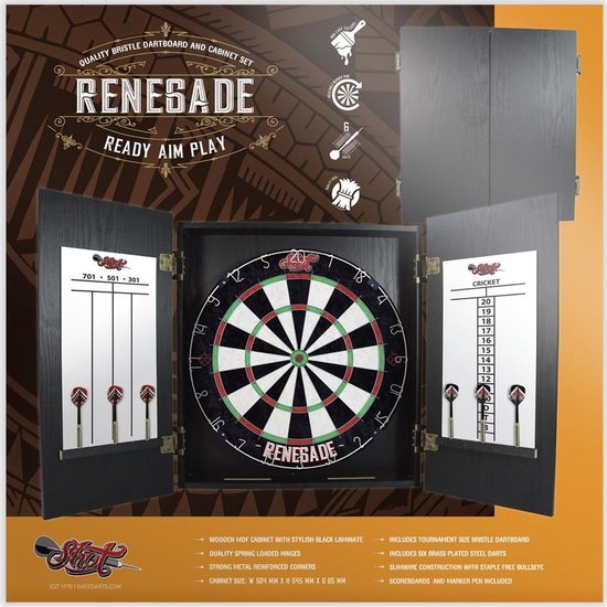 Ensemble de meuble pour jeu de fléchettes Renegate Shot