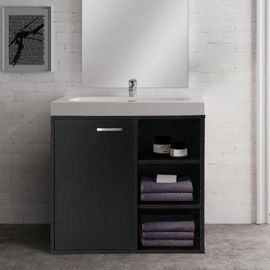 Meuble bas pour lavabo - meubles de salle de bains - noir