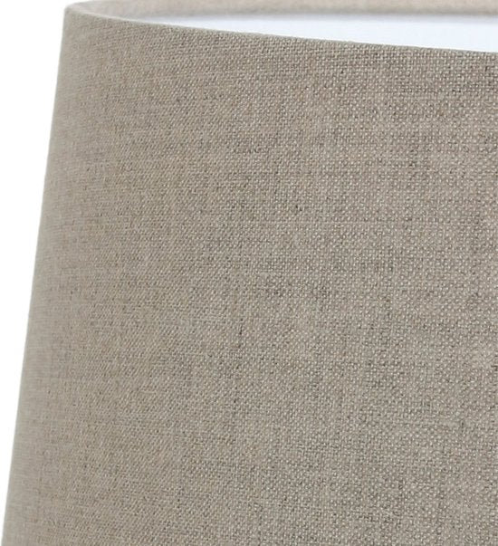 Steinhauer - Abat-jour K1001R - Ø45 cm - Gris lin - Forme cylindrique - Raccord E27 - Design intemporel - Convient aux lampadaires et aux suspensions