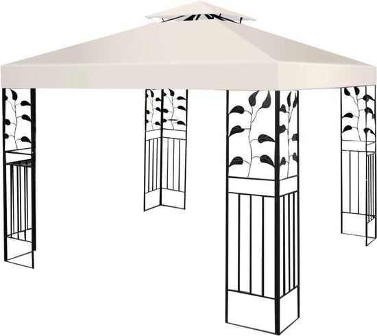 Coast Replacement Roof - Résistant aux intempéries - 3x3 M - Avec trous de drainage et attaches Velcro - Beige