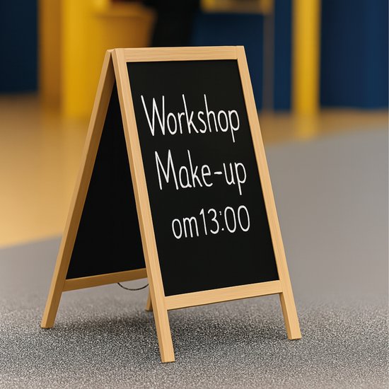 BRASQ Chalkboard Blank - 55x 85 CM - Tableau noir - Enseigne publicitaire - Enseigne de trottoir - Double face - pour l'intérieur et l'extérieur - Hospitality