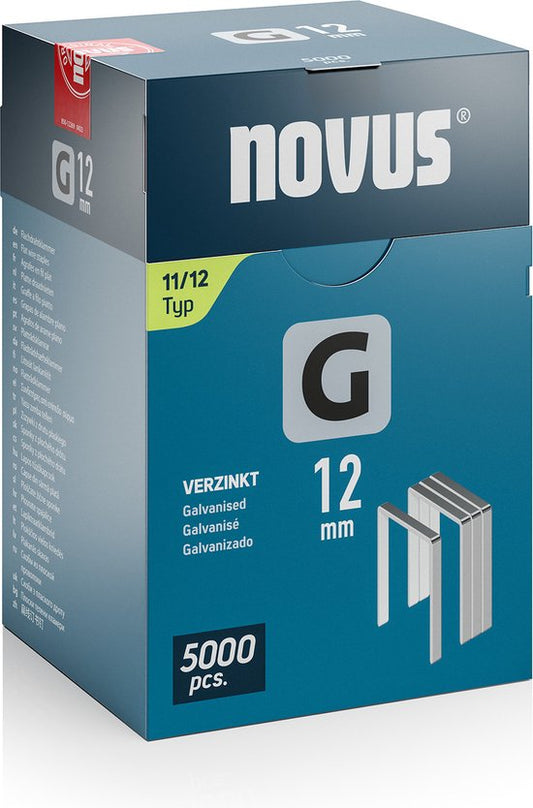 Novus Tools 042-0768 Agrafes avec fil plat Type 11 5000 pièce(s) Dim. (l x l) 12 mm x 10.6 mm