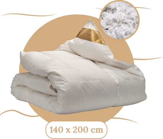 Couette Ten Cate - Couette 140 x 200 - Couette en duvet - Couettes - Couette 4 saisons 140x200 - 90% duvet d'oie - Couette été & hiver