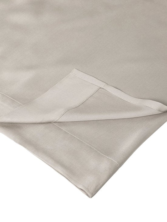 Home by TEMPUR® Drap-housse - Nature - 90 x 200 x 30 cm - Bambou soyeux - Drap-housse sans repassage - Convient au sèche-linge