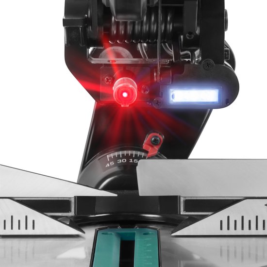 VONROC PRO tronçonneuse - scie d'abattage - scie à onglet - 2200W - Ø255mm - Coupe le bois, le plastique et le métal - Vitesse réglable - Capacité de coupe 340mm - Rallonge de table réglable - Fonction de traction - Inclinable - Butée de longueur - Inclus