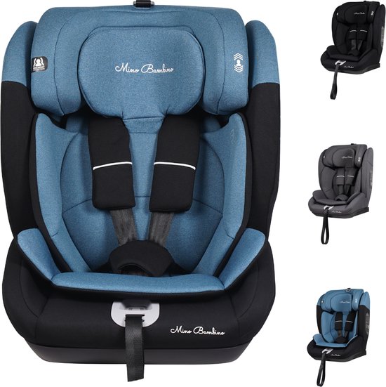 Siège auto Mino Bambino i-Size - Siège auto - Groupe 1/2/3 (76-150 cm) - Bleu
