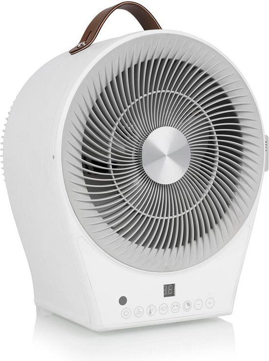 Tristar Ventilateur avec fonction chauffage KA-5160 Télécommande et contrôle digital - Pour pièce 25m² - Blanc