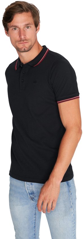 Polo Mario Russo Edward - Taille 3XL - Polo Homme - Chemises polo homme - Coton - Noir