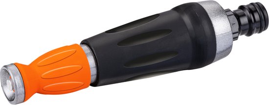 BLACK+DECKER - Lot de 4 raccords pour tuyau d'arrosage / 2x bouchon d'eau / Entretoise - Noir / Orange