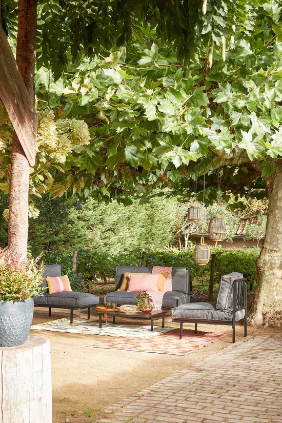 Mica Decorations Celo Lounge Chair - L62 x L83 x H78 cm - Métal - Noir