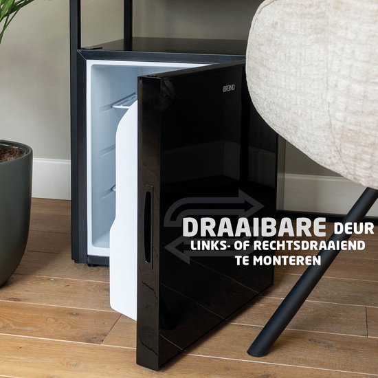 BREND BR-2240 Mini réfrigérateur thermoélectrique - 44 litres - silencieux 35 dB - LED - économe en énergie - pour la chambre à coucher, le bureau ou le camping