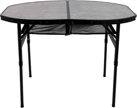 Bo-Camp - Industriel - Table - Northgate - Ovale - Modèle valise - 100x70 cm