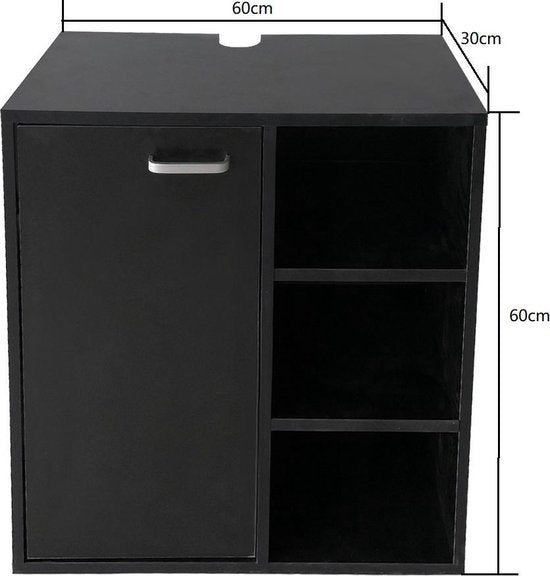 Meuble bas pour lavabo - meubles de salle de bains - noir