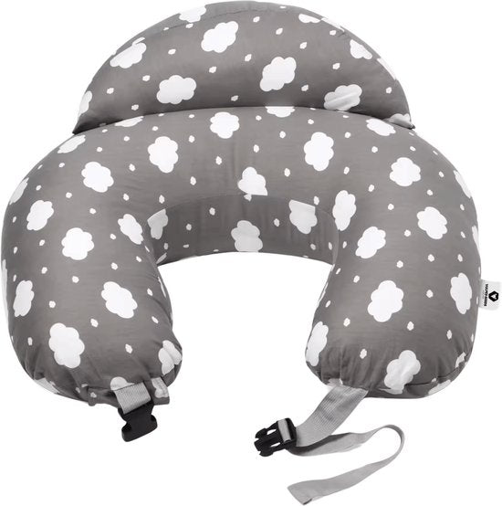 Coussin d'allaitement Vulpes Goods® BabyCare - Coussin de maternité avec housse amovible - 3en1 - Design unique