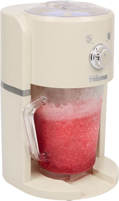 Tristar KD-7310 - Broyeur à glace Slushy maker - 30W - 1.1 Liter - Blanc crème
