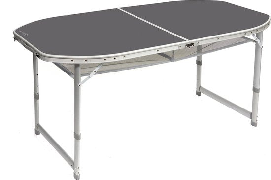 Bo-Camp - Table - Ovale - Modèle valise - 150x80 cm