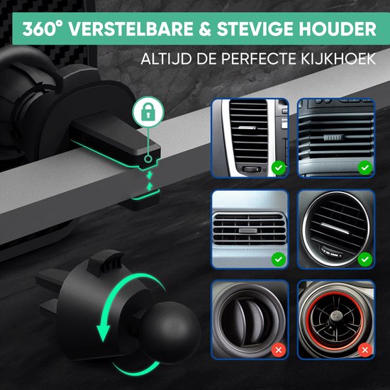 Serve 2in1 Bluetooth FM Transmitter & Phone Holder Car - Car Kit for Music - Phone Holders Car Accessories - Ventilation Holder