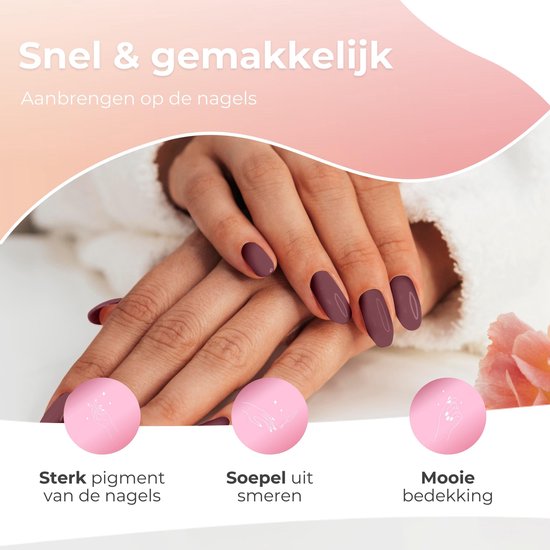 Moods Gellac 6-Piece Set - Gel Nail Polish Starter Pack - Vernis à ongles en gel - 8ML - Natural Harmony - Gellac - Nails - Chic Colours